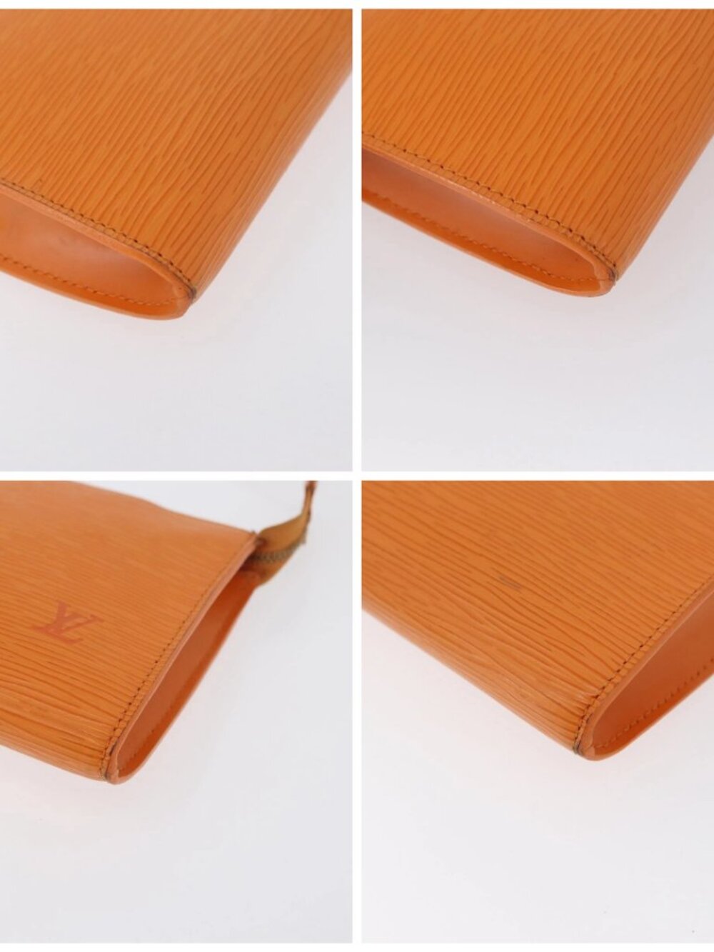 LOUIS VUITTON Epi Pochette Accessoires Pouch Orange Mandarin M5294H Auth 172673 - Picture 14 of 16